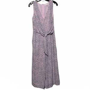 Harper Wren Jumpsuit Blush Leopard Pink NEW